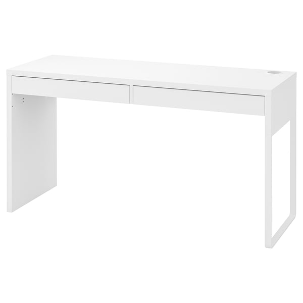 MICKE Bureau, blanc, 142x50 cm