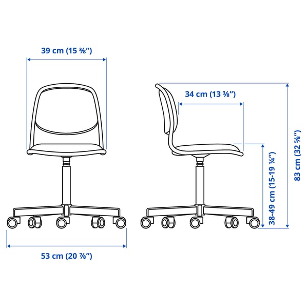 MICKE/ÖRFJÄLL Bureau et chaise, blanc/vert clair