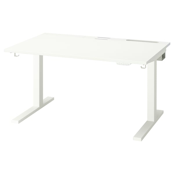 MITTZON Bureau assis/debout, électrique blanc, 120x80 cm