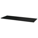MITTZON Plateau de table, teinté noir/plaqué frêne, 140x48 cm