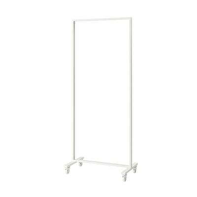 MITTZON Structure avec roulettes, blanc, 85x205x50 cm
