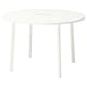 MITTZON Table conférence, rond/blanc, 120x75 cm