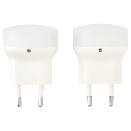 MÖRKRÄDD Veilleuse LED avec capteur, blanc