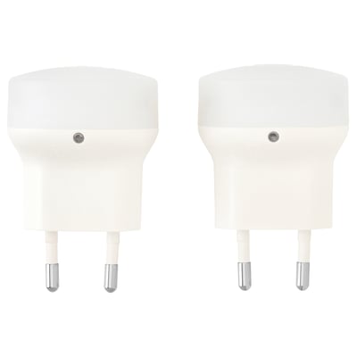 MÖRKRÄDD Veilleuse LED avec capteur, blanc