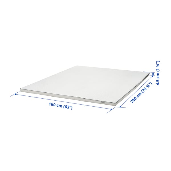 NÄSTABERG Surmatelas, blanc, 160x200 cm