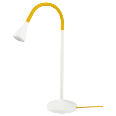 NÄVLINGE Lampe de bureau à LED, jaune/blanc
