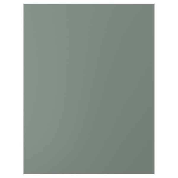NICKEBO Panneau latéral de finition, mat gris vert, 62x80 cm