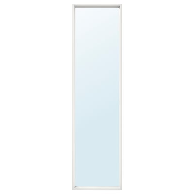 NISSEDAL Miroir, blanc, 40x150 cm