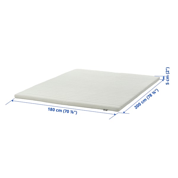 NISSEHOLM Surmatelas, blanc, 180x200 cm