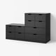 NORDLI Commode 10 tiroirs, anthracite, 160x99 cm