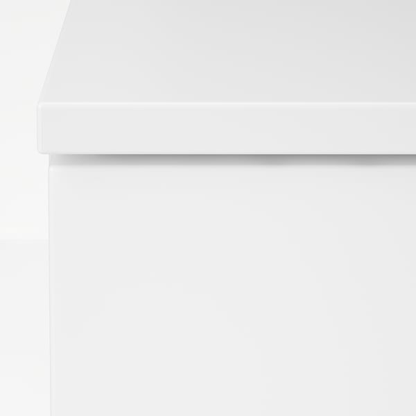 NORDLI Commode 2 tiroirs, blanc, 40x99 cm