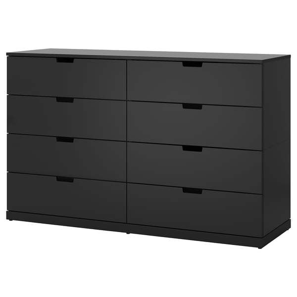 NORDLI Commode 8 tiroirs, anthracite, 160x99 cm