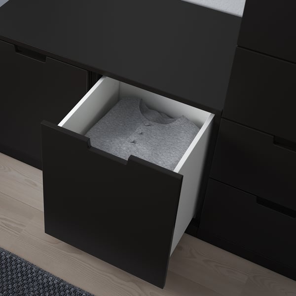 NORDLI Commode 8 tiroirs, anthracite, 160x99 cm