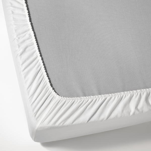 NORDRUTA Drap housse, blanc, 90x200 cm