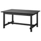 NORDVIKEN Table extensible, noir, 152/223x95 cm