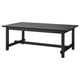 NORDVIKEN Table extensible, noir, 210/289x105 cm