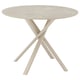 NORRMJÖLE Table, beige marbré/beige, 105 cm
