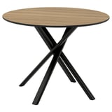 NORRMJÖLE Table, motif chêne/noir, 105 cm