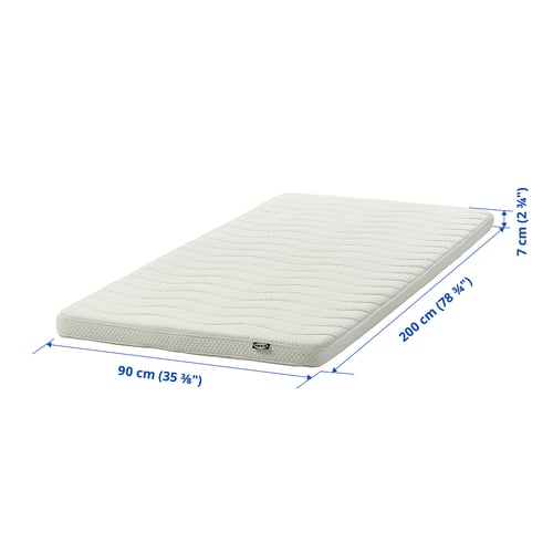 NORRSELE Surmatelas, blanc, 90x200 cm