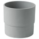 NYPON Cache-pot, intérieur/extérieur gris, 12 cm