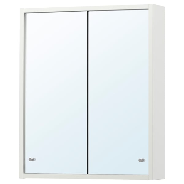 NYSJÖN Meuble avec miroir, blanc, 50x60 cm
