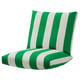 ÖNNESTAD Jeu de coussin pour fauteuil, vert/blanc/Radbyn