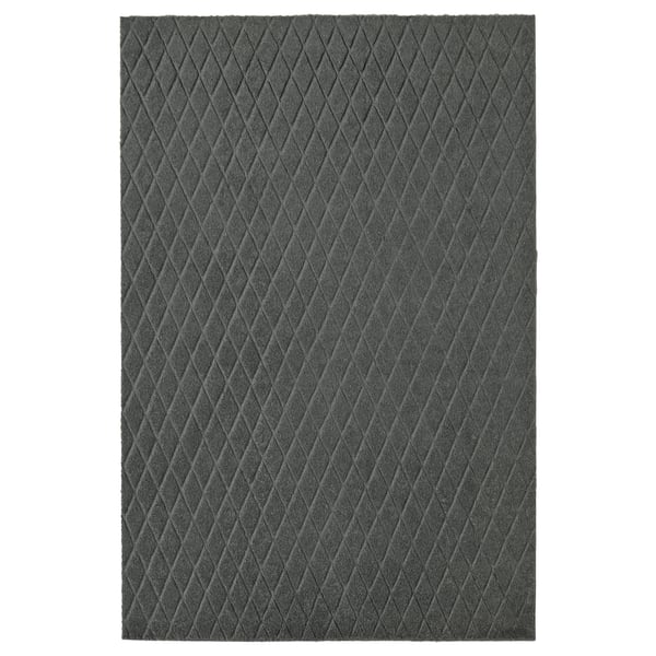 ÖSTERILD Paillasson, intérieur, gris foncé, 40x60 cm