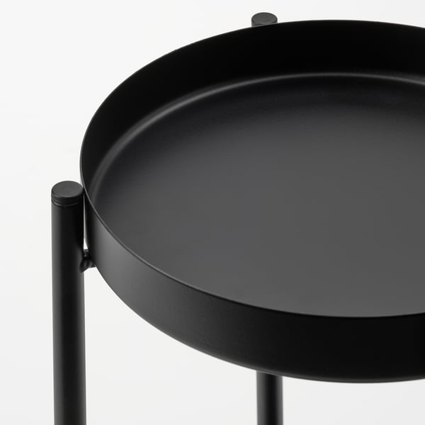 OLIVBLAD Piédestal, intérieur/extérieur noir, 35 cm