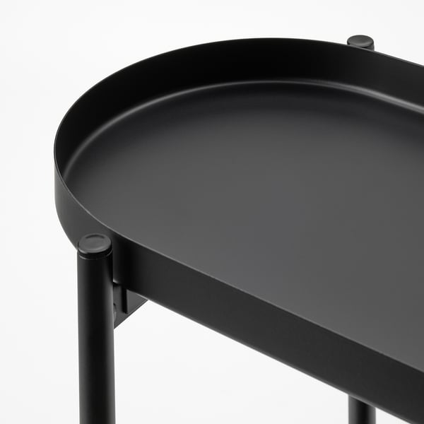 OLIVBLAD Piédestal, intérieur/extérieur noir, 56 cm