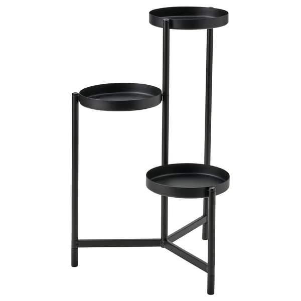 OLIVBLAD Piédestal, intérieur/extérieur noir, 58 cm