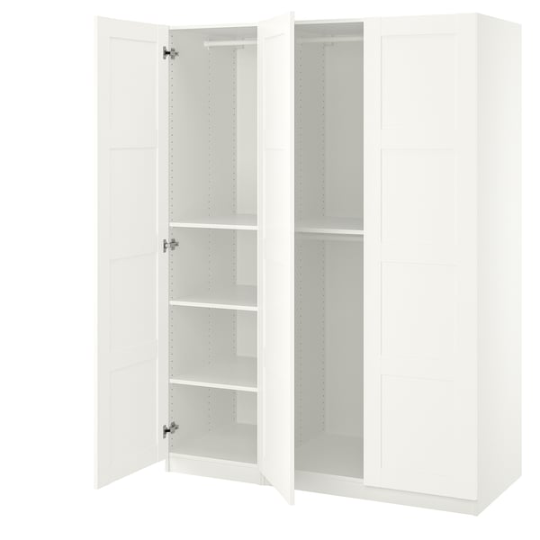 PAX / BERGSBO Combinaison armoire, blanc/blanc, 150x60x201 cm