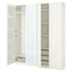PAX / BERGSBO Combinaison armoire, blanc/miroir, 200x38x236 cm