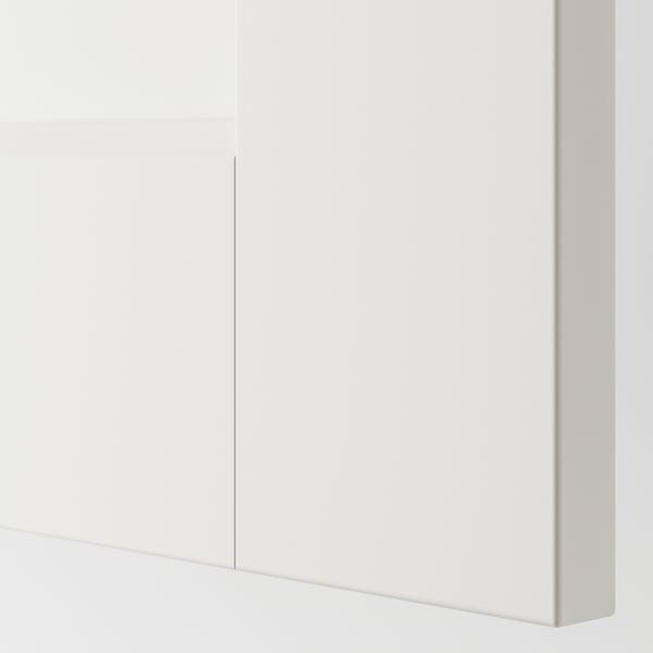 PAX / GRIMO Armoire d'angle, blanc/blanc, 110/110x236 cm