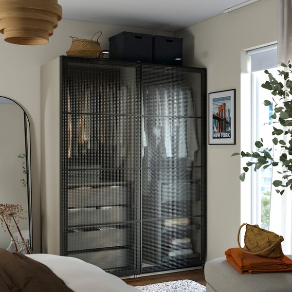 PAX / LUNDBRÄSMA Armoire pte coul
