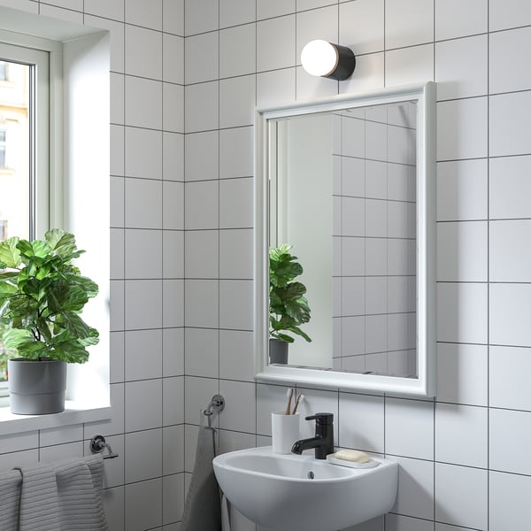 PINGSTSYREN Miroir, blanc, 60x80 cm