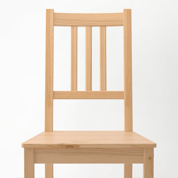 PINNTORP Chaise, teinté brun clair/pin