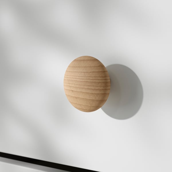 PLOCKAR Bouton, hêtre, 49 mm