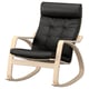POÄNG Fauteuil à bascule, plaqué bouleau/Grann noir