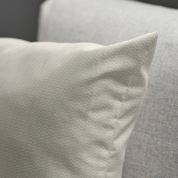 PROFETBLOMMA Coussin, beige clair, 50x50 cm