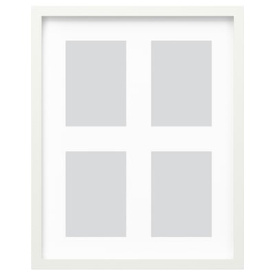 RÖDALM Cadre 4 motifs, blanc, 40x50 cm