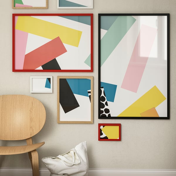 RÖDALM Cadre, blanc, 10x15 cm
