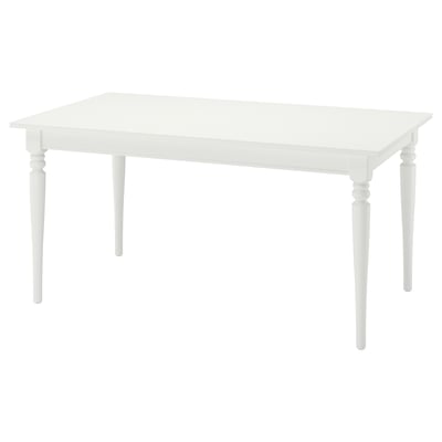 ROSENTORP Table extensible, blanc, 155/215x87 cm