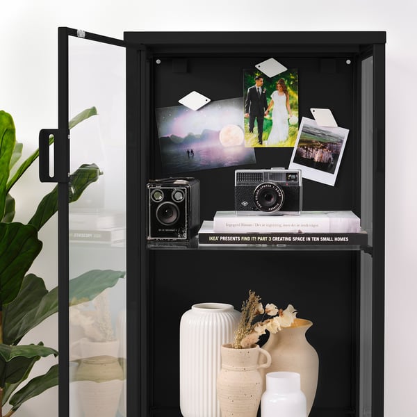 RUDSTA Vitrine, anthracite, 42x37x155 cm