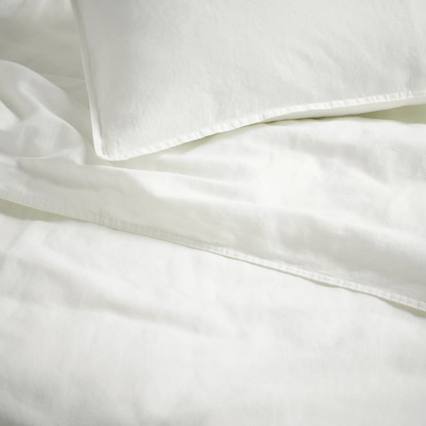 RUNDHAGTORN Housse de couette et 2 taies, blanc, 240x220/50x60 cm
