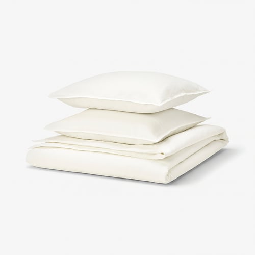 RUNDHAGTORN Housse de couette et 2 taies, blanc, 240x220/50x60 cm