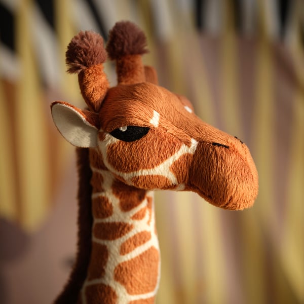 SANDLÖPARE Peluche, girafon/brun, 45 cm