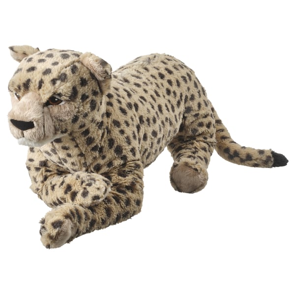 SANDLÖPARE Peluche, guépard/beige, 50 cm