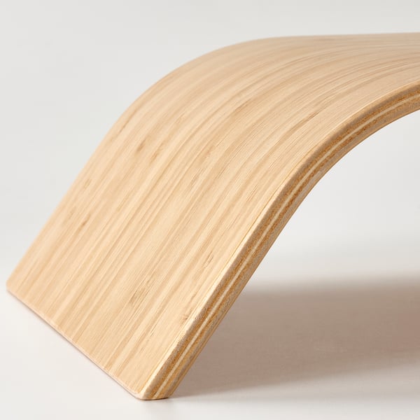 SIGFINN Support écran hauteur fixe, placage bambou