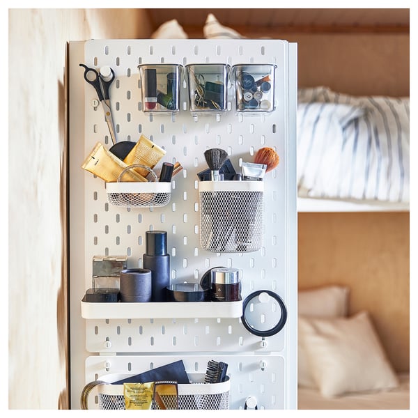 SKÅDIS Fixation pour armoire, blanc