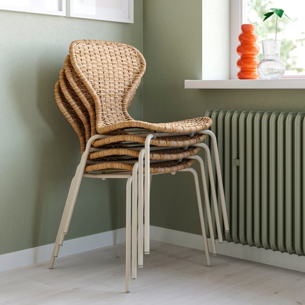 SKÅLSTA Chaise, rotin